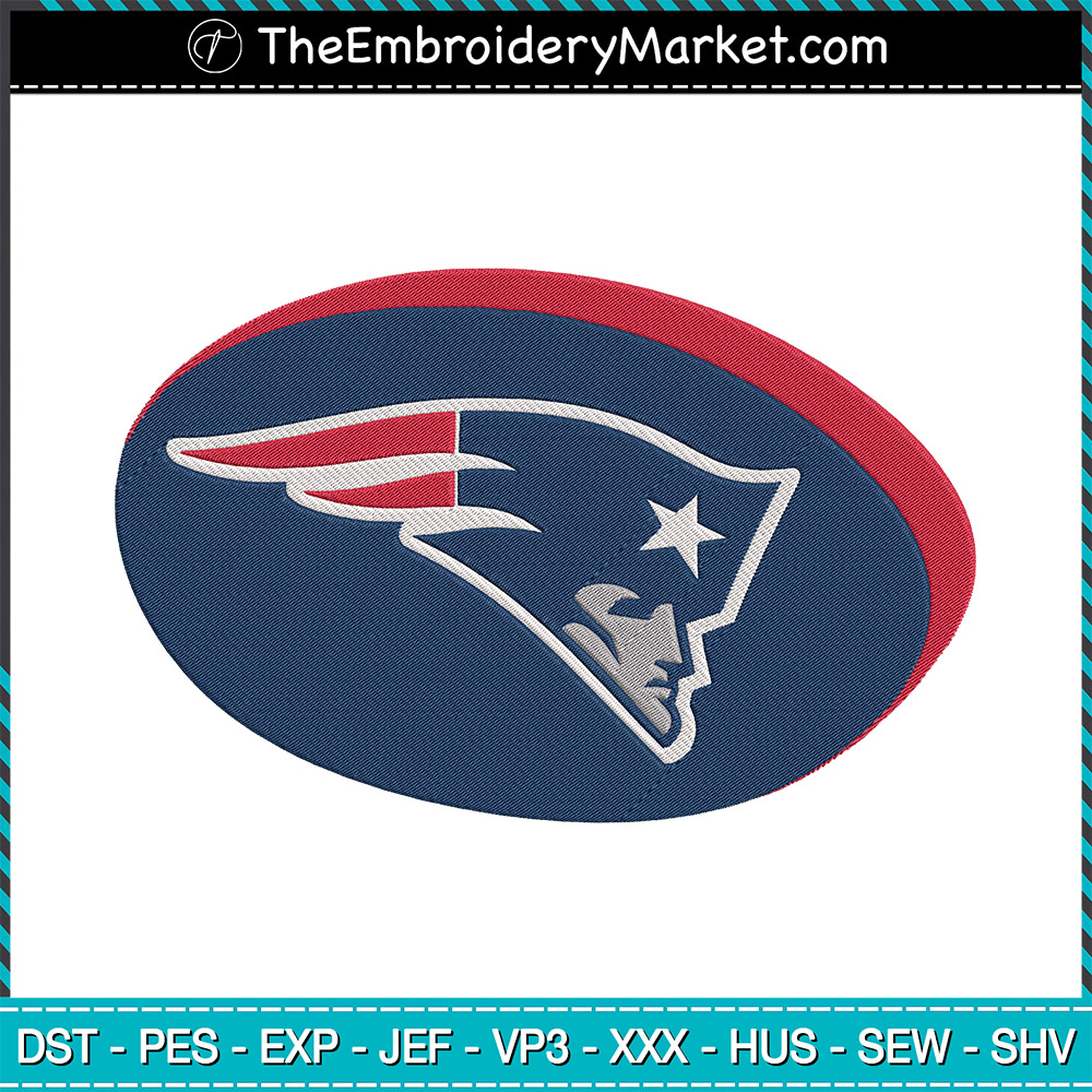 New England Patriots Ball Embroidery Designs File, New England Patriots ...