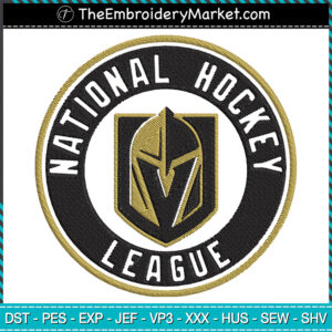 National Hockey League Logo Embroidery Designs File, Hockey Machine Embroidery Designs, Embroidery PES DST JEF Files Instant Download
