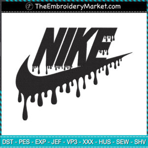 Nike Logo Embroidery Designs File, Nike Machine Embroidery Designs, Embroidery PES DST JEF Files Instant Download