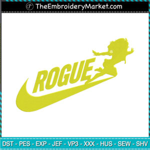 Nike Rogue Embroidery Designs, Nike Machine Embroidery Designs, Embroidery PES DST JEF Files Instant Download