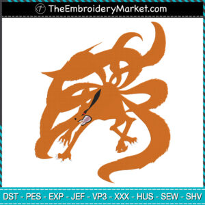 Karuma Embroidery Designs File, Naruto Machine Embroidery Designs, Embroidery PES DST JEF Files Instant Download