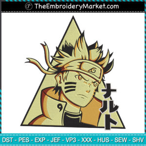 Naruto Embroidery Designs File, Naruto Shippuden Machine Embroidery Designs, Embroidery PES DST JEF Files Instant Download