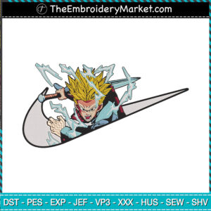 Nike x Trunks Embroidery Designs File, Nike Machine Embroidery Designs, Embroidery PES DST JEF Files Instant Download
