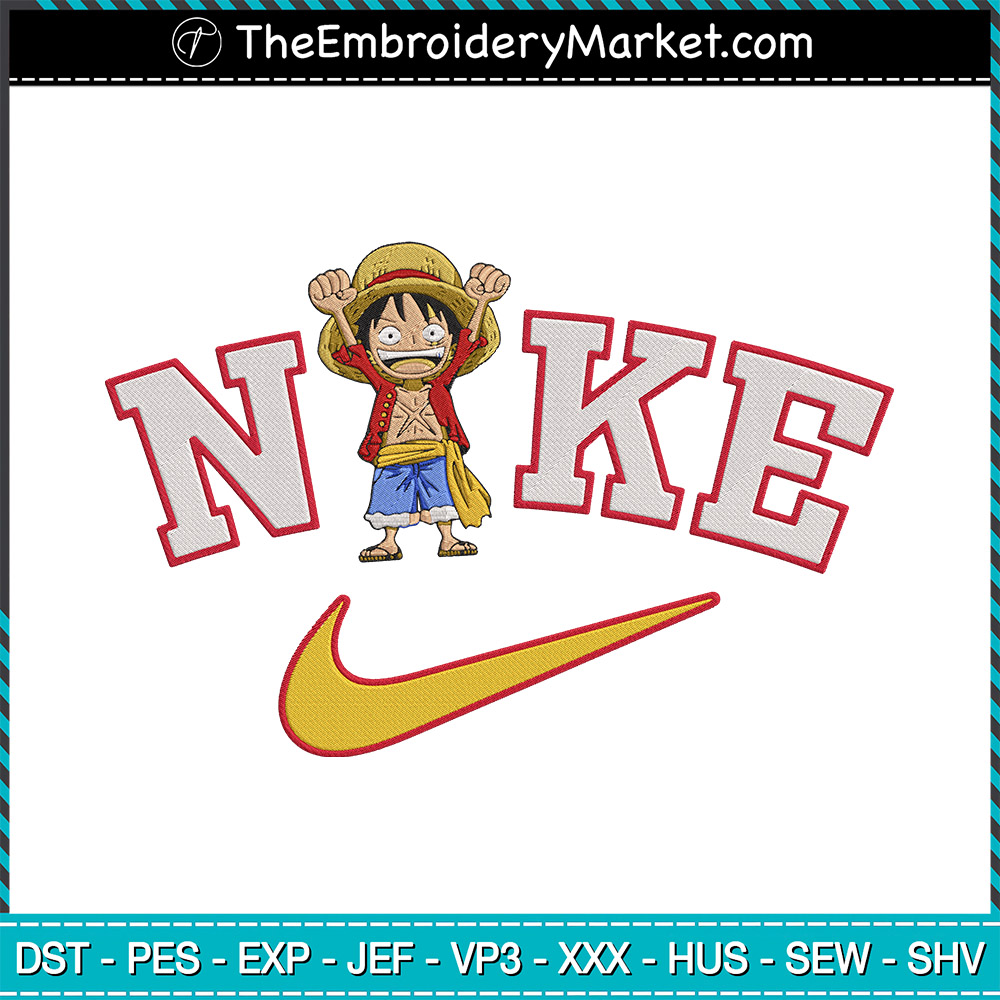 Nike Mew Embroidery Design File, Pokemon Anime Embroidery Design, Nike and  Mew Anime Pes Design Brother