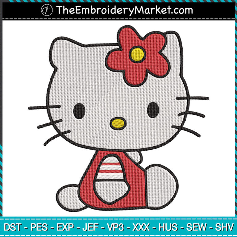 Baby Kitty Cat Embroidery Designs File Hello Kitty Machine Embroidery